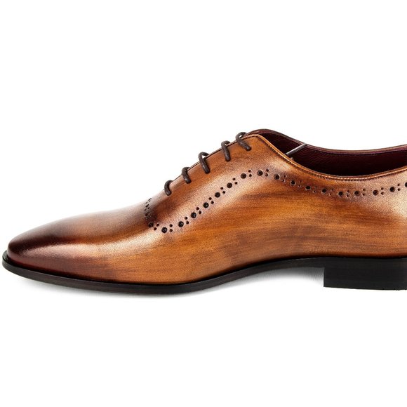 Decard Mens Leather Brown Oxford Shoes main image 5